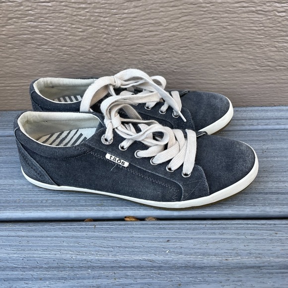 Taos Plim Soul Shoes Womens Size 9 Gray Canvas Comfort Walking Casual‎ Sneakers - Picture 4 of 7